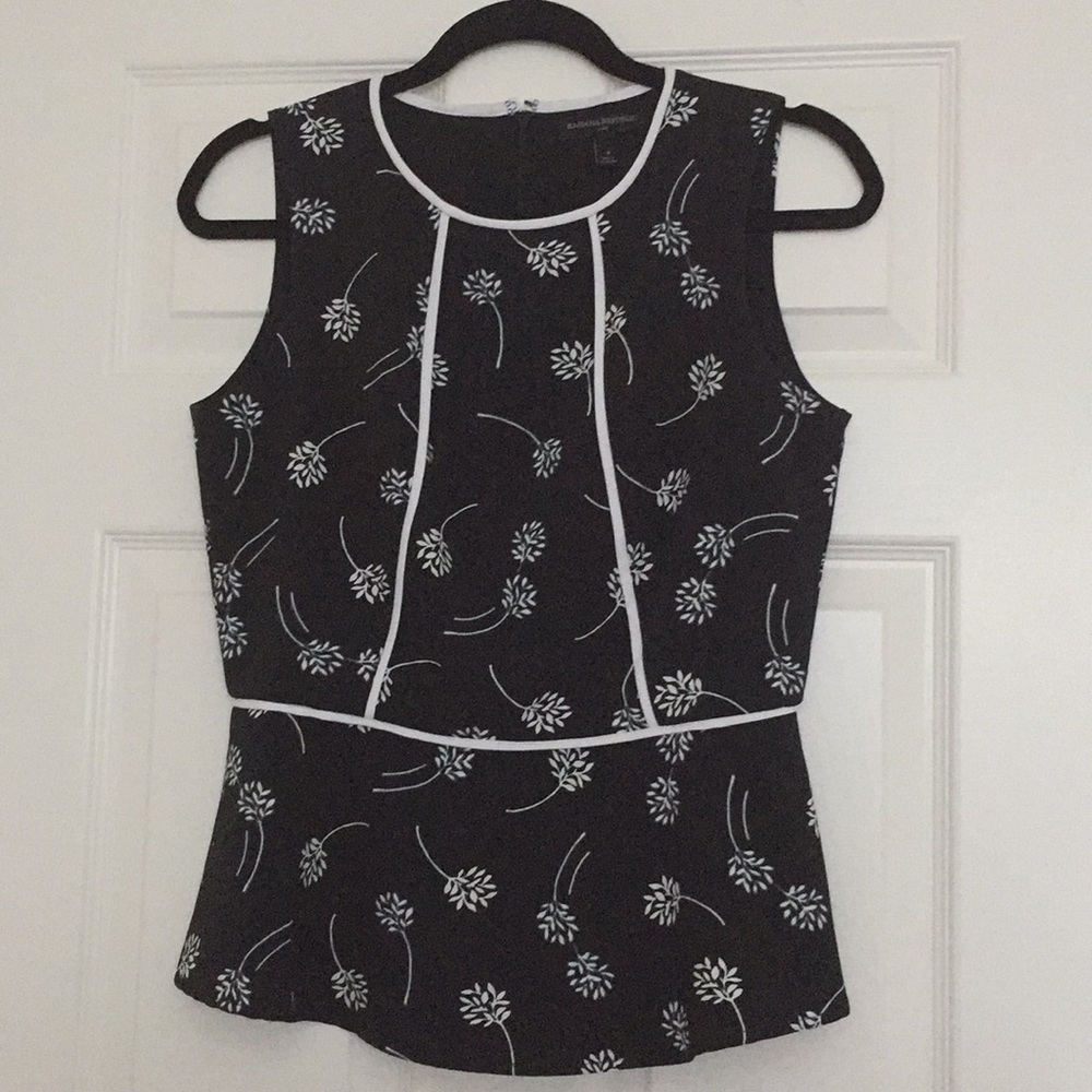 Banana Republic Floral Peplum Top